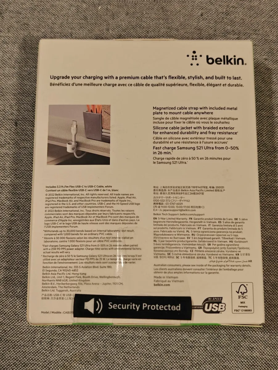Belkin BoostCharge Pro Flex USB-C Cable – 1M Braid - Image 2