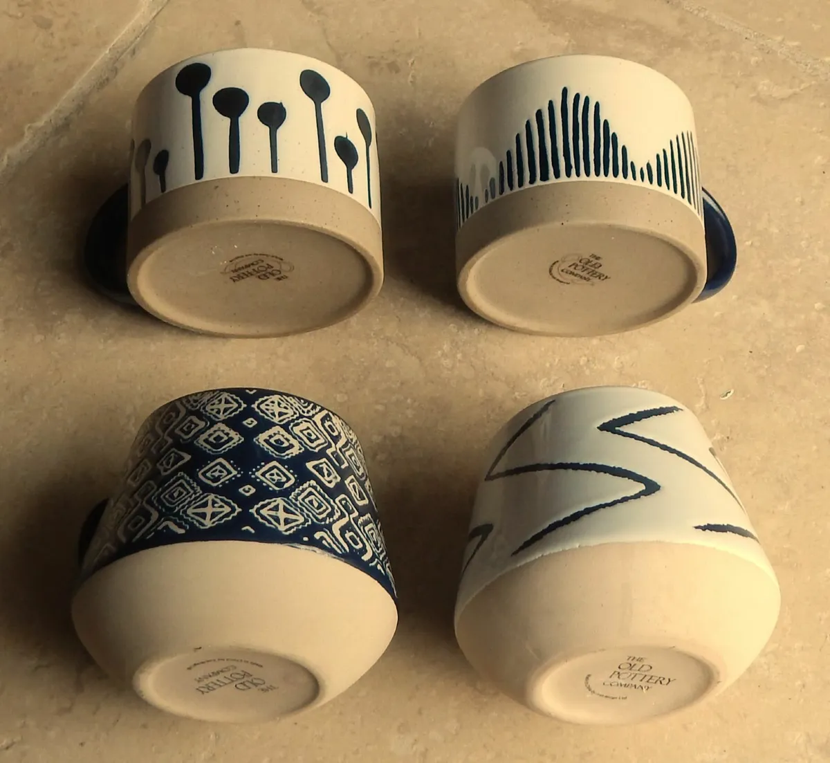 4 Large Ceramic Mugs by The Old Pottery Company - Image 4