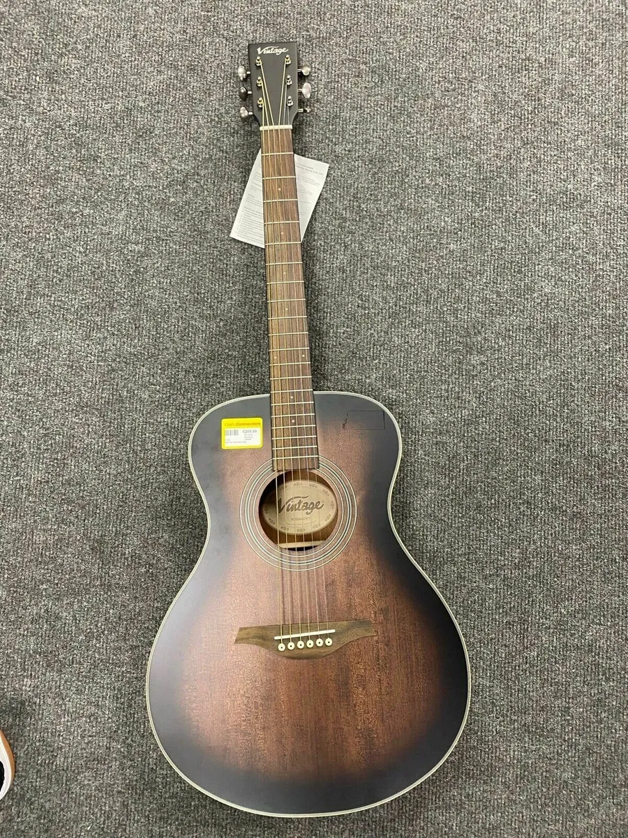 Vintage V300 Brown Acoustic Guitar - Image 1