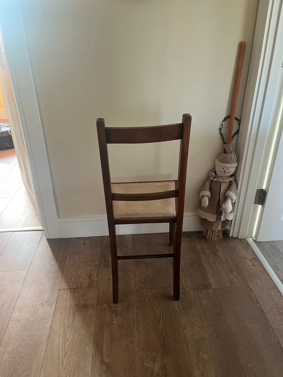 Antique Edwardian Inlaid Farmhouse Chair - Image 4