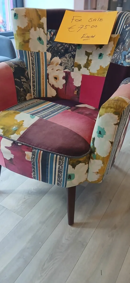 Multi colour armchairs - Image 1