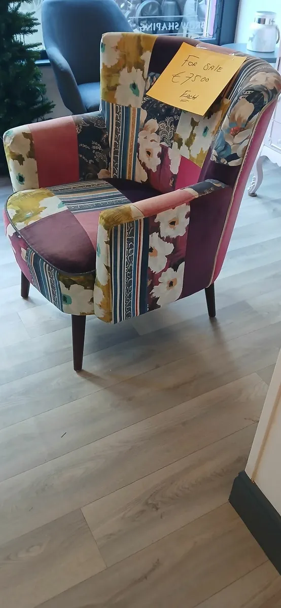 Multi colour armchairs - Image 4