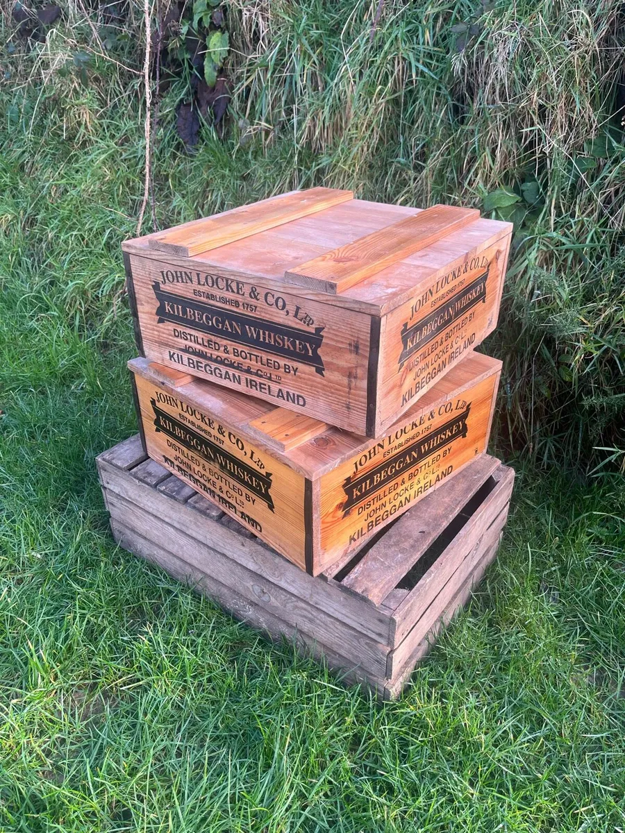 Vintage John Locke Kilbeggan Whiskey Crates - Image 1