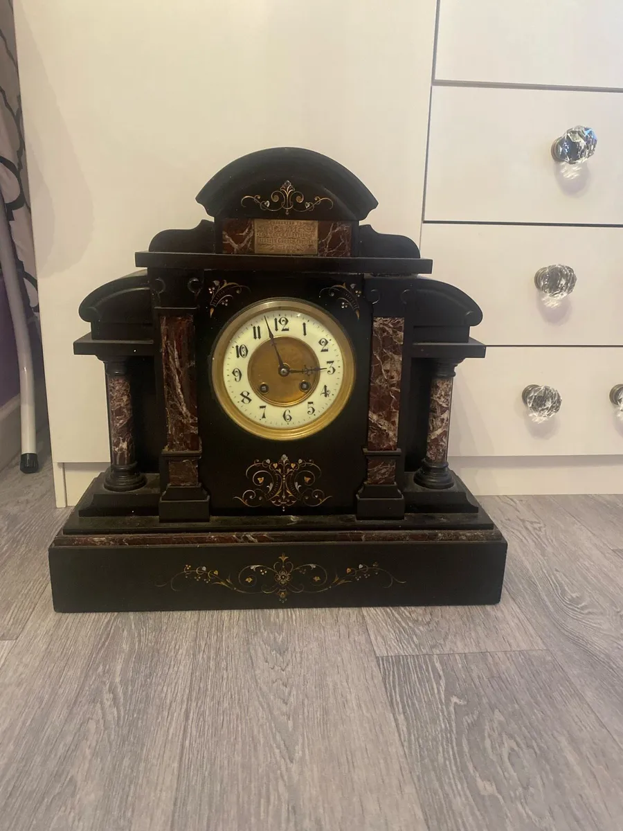Antique marble clock