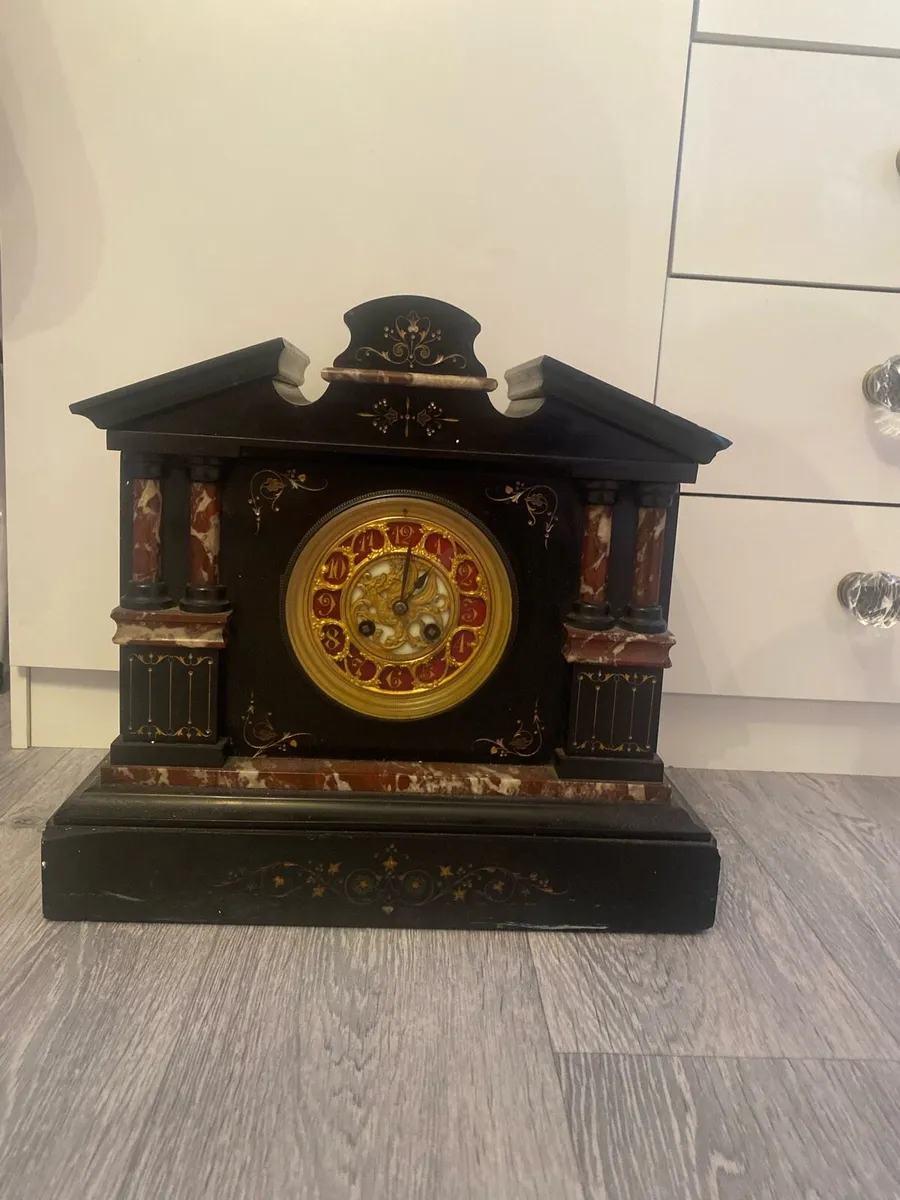 Antique marble clock