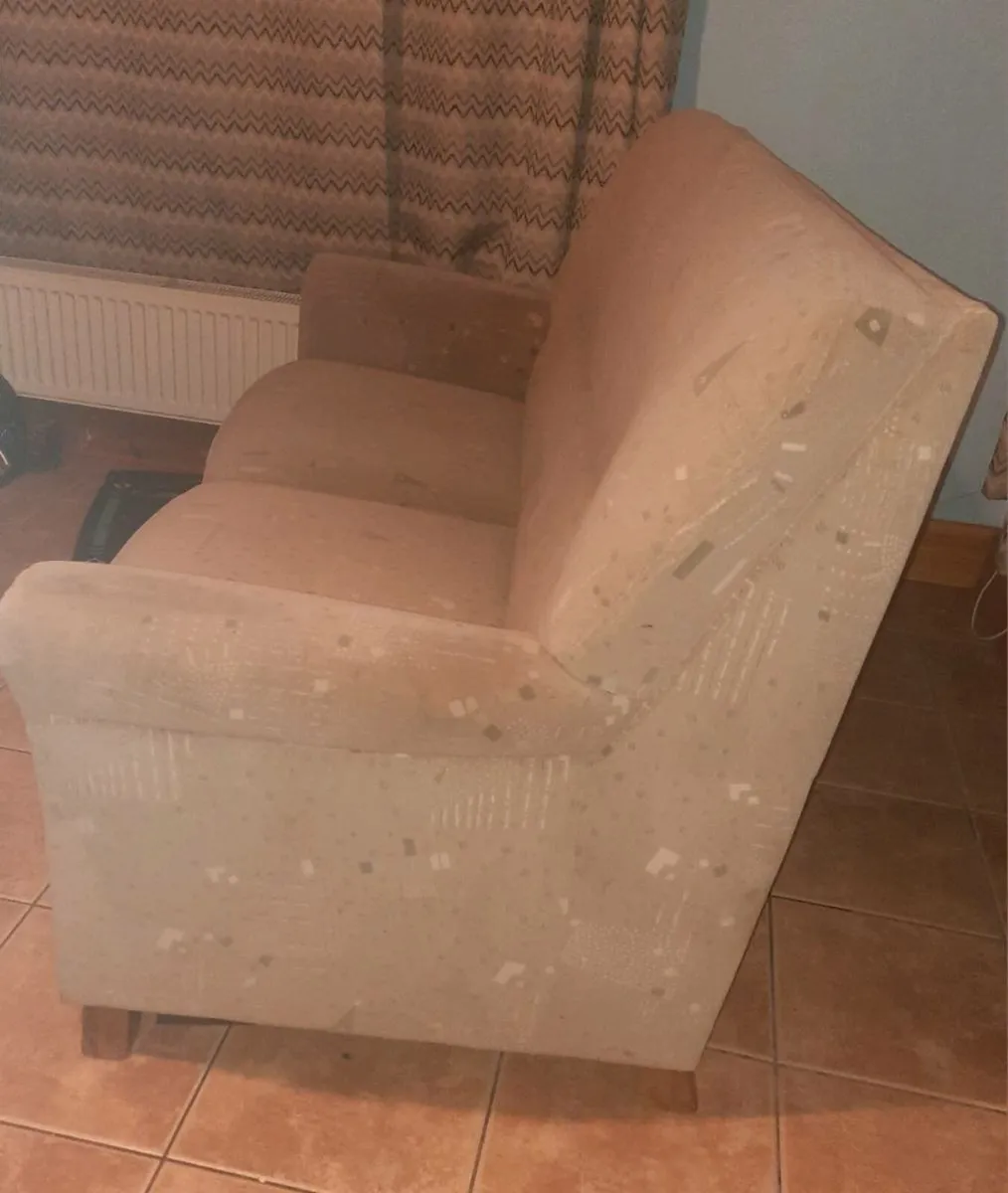 Beige 2-seater couch for sale - Image 2