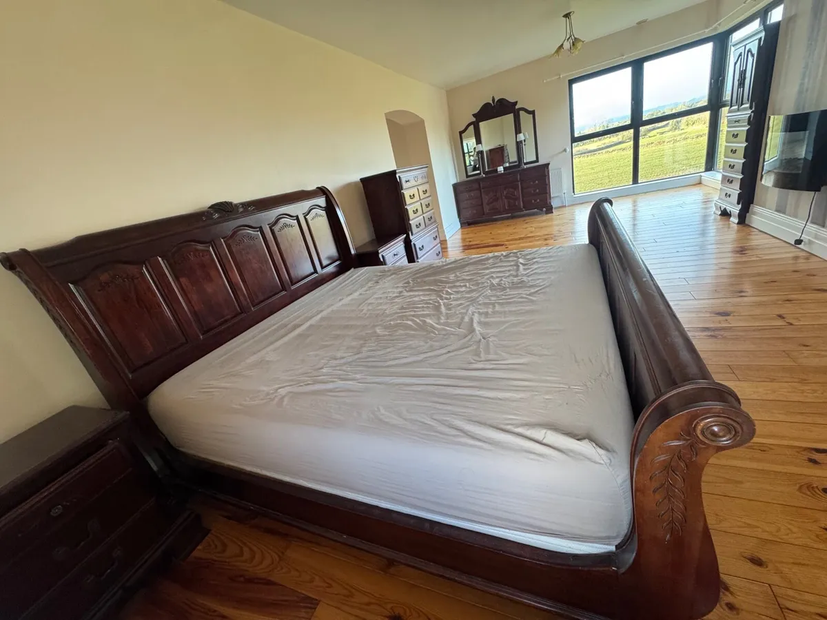 Super King Bed frame and mattress for sale - Image 4