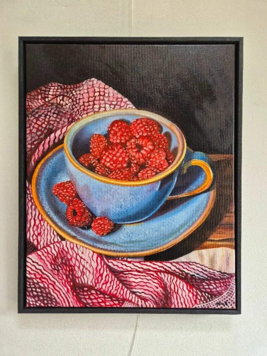Raspberry Delight | Oil Painting - Image 1