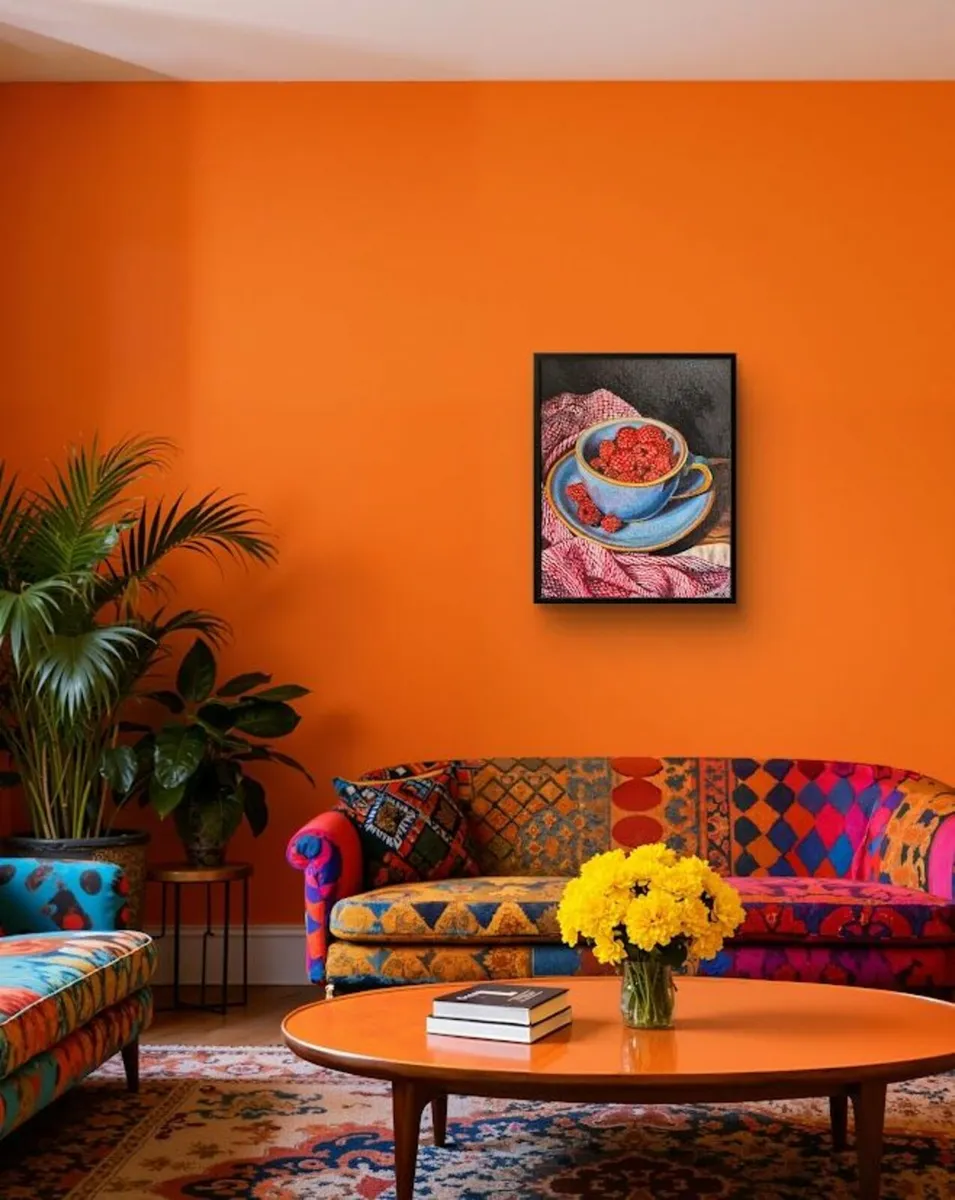 Raspberry Delight | Oil Painting - Image 3