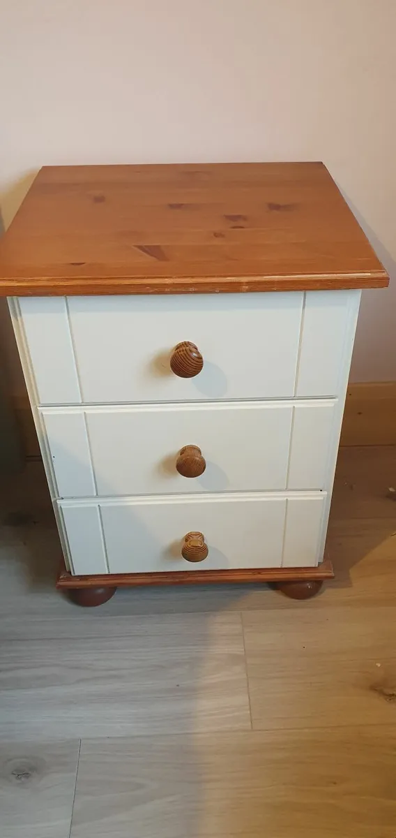 Chest of drawers with 2 matching lockers - Image 4