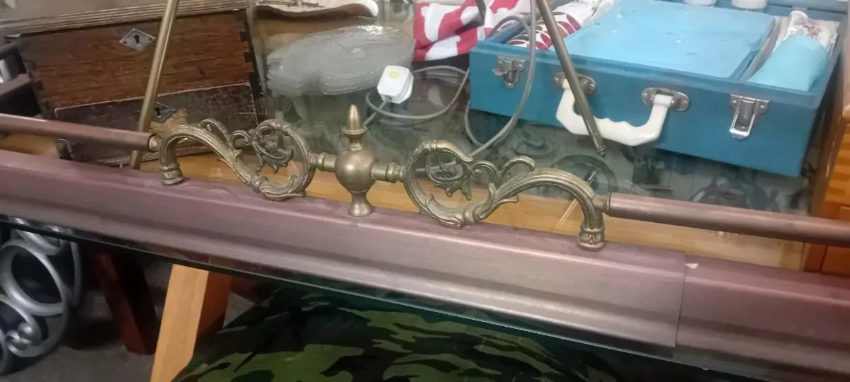 Vintage Copper And Brass Fire Fender - Image 2