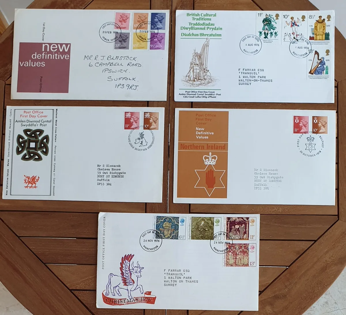UK 1st Day Covers from 1976 - Image 1