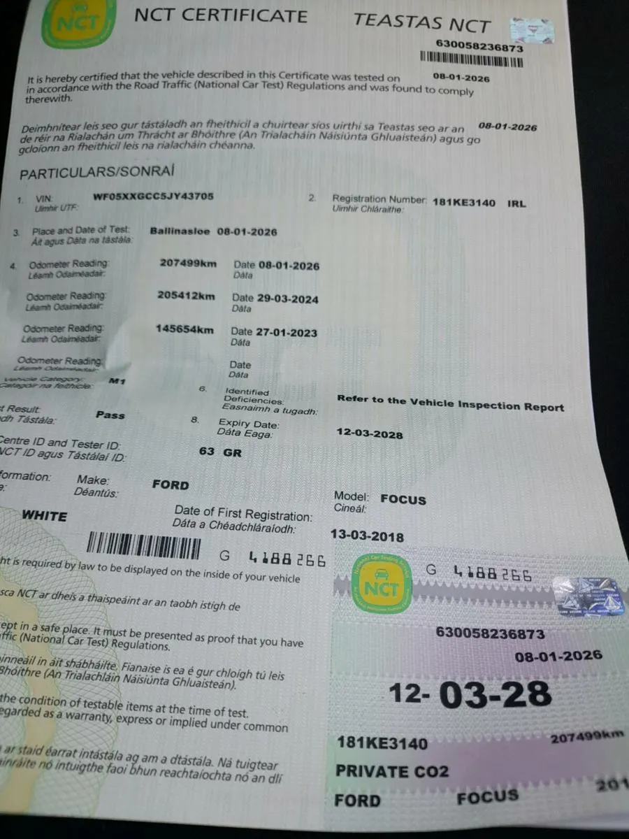 Ford focus, new nct march 2028, - Image 4