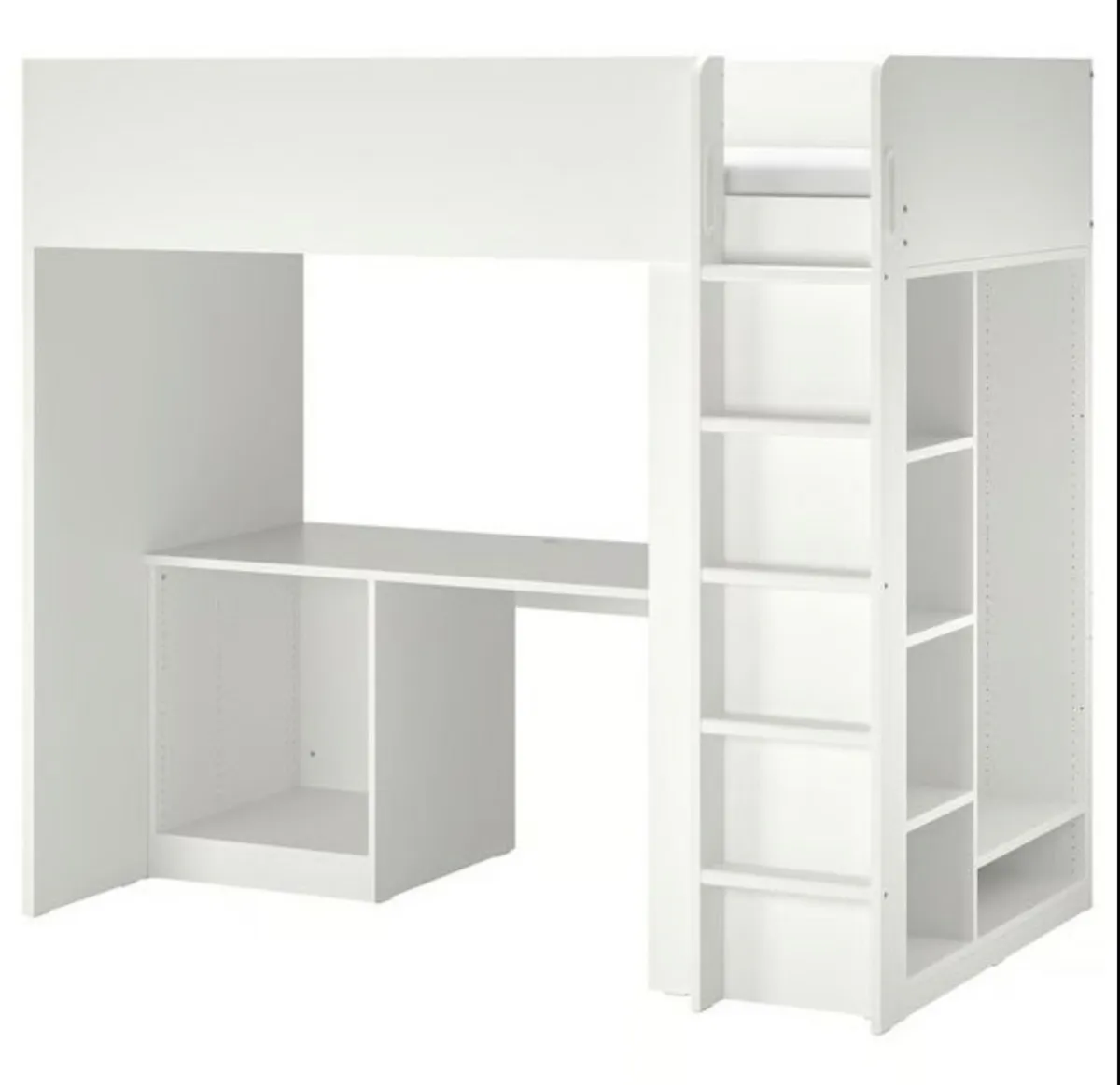 Ikea SMASTAD Loft bed, white, like new - Image 2