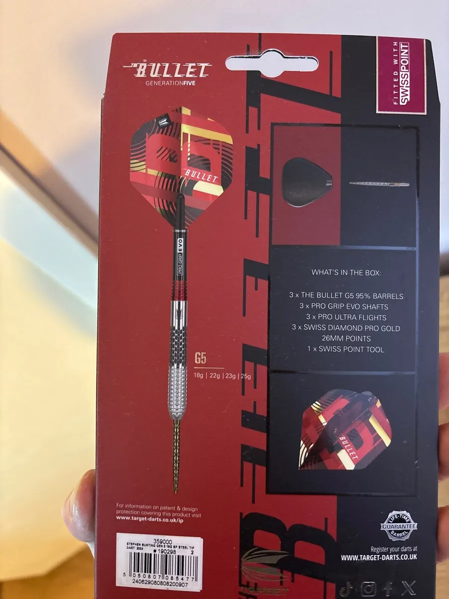 Target Stephen Bunting Gen 5 95% Tungsten 18g - Image 4