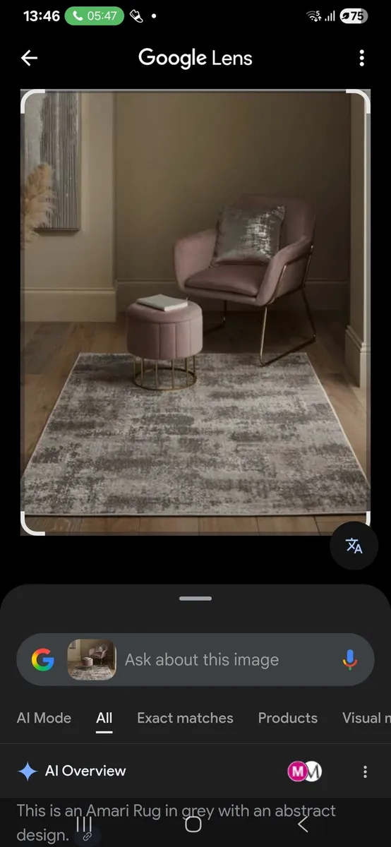 Dunnes stores abstract rug - Image 1