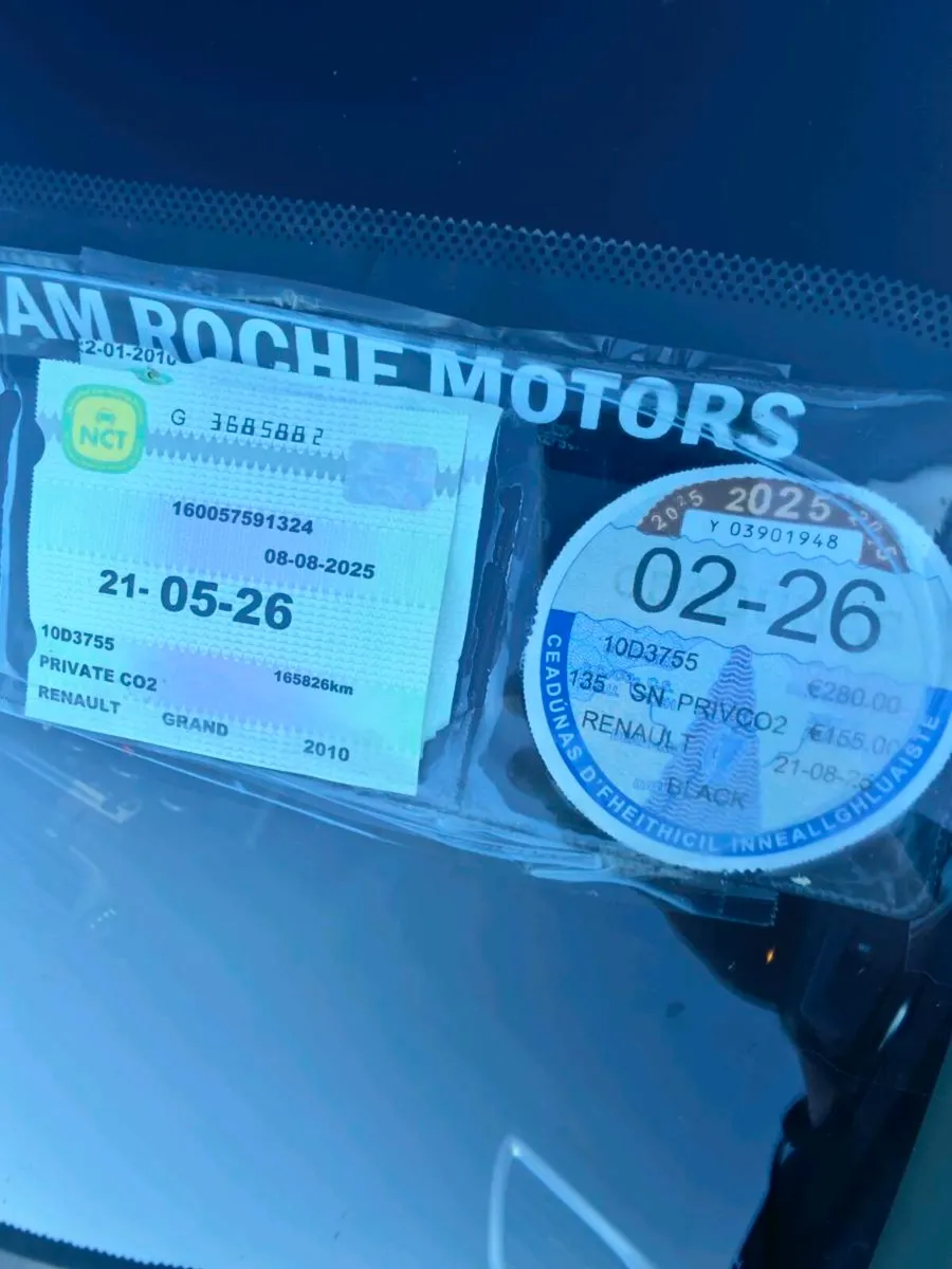 Renault scenic 7seat NCT&TAX - Image 3