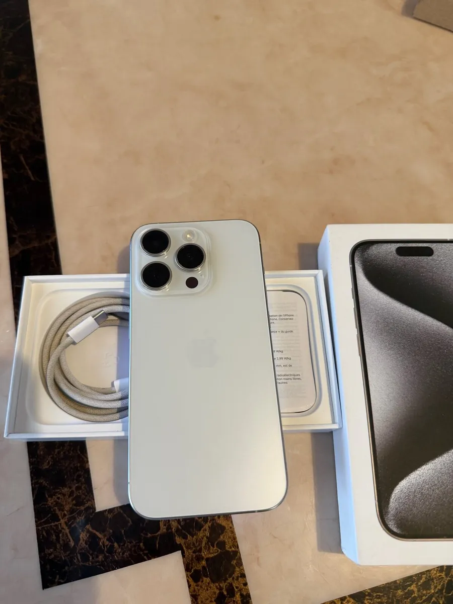 iPhone 15 pro 128 gb titanium white - Image 2
