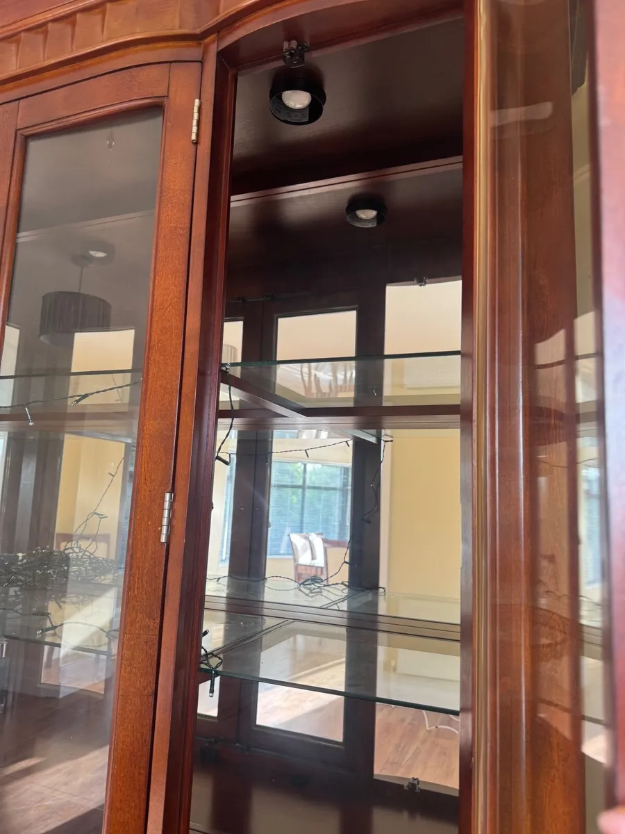 Large Solid Wood Display Cabinet / Dresser - Image 2