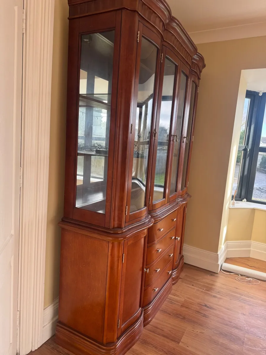 Large Solid Wood Display Cabinet / Dresser - Image 3