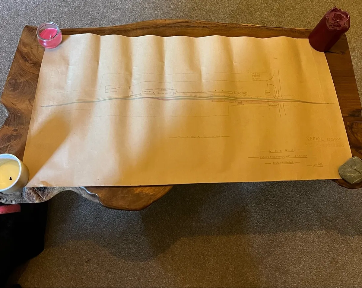 1913 GS&WR Castletownroche Station Plans x3 - Image 3