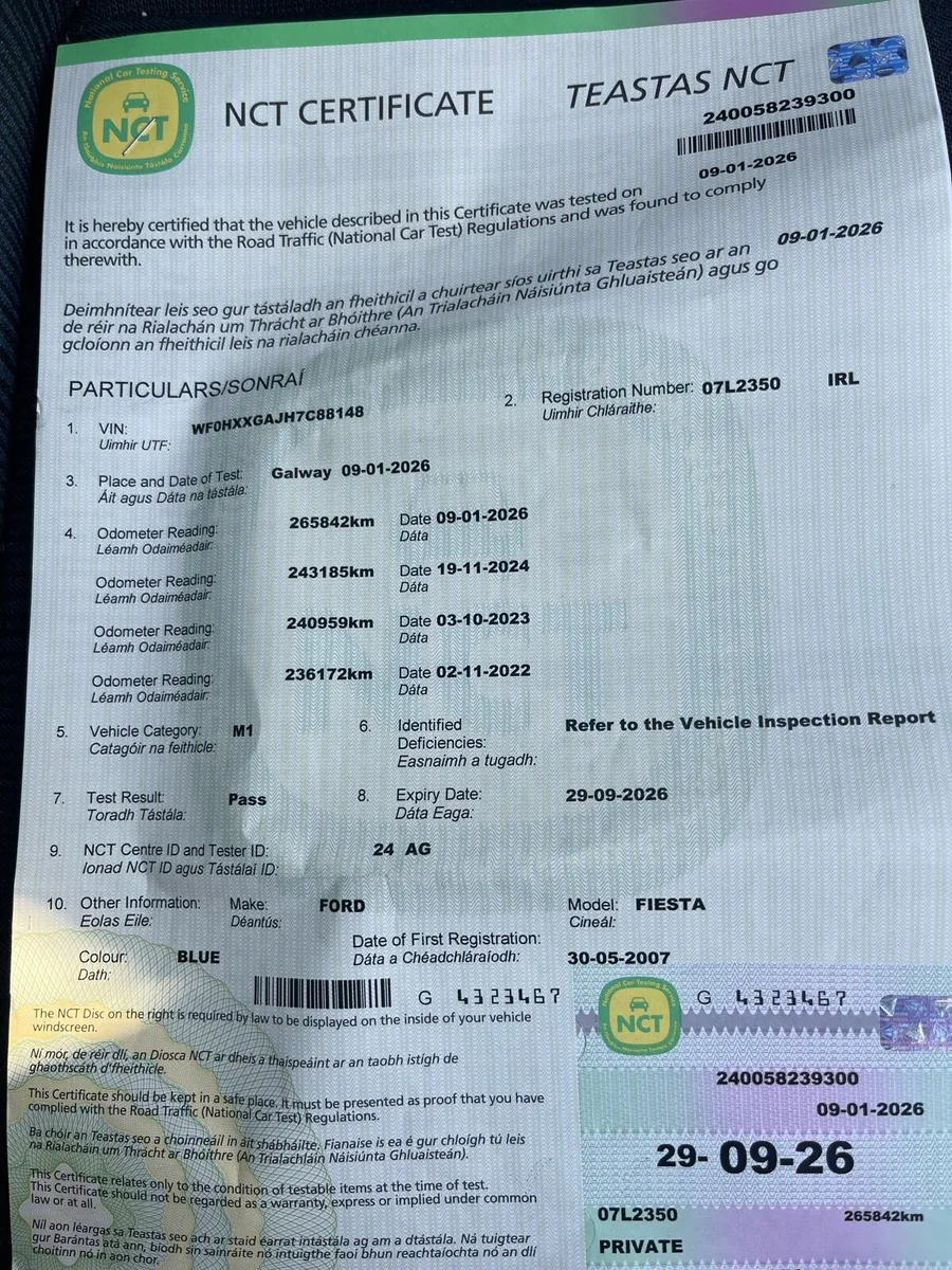 Fiesta 1.25 New Nct 09/26 - Image 2