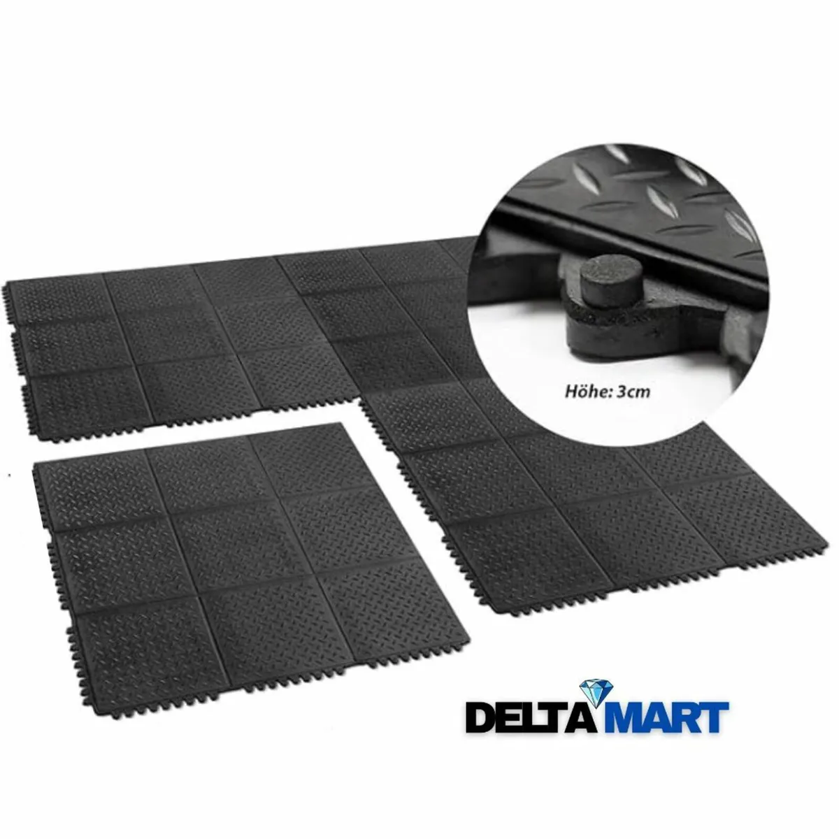 3ft x 3ft Checker Design Rubber Mat - Image 4