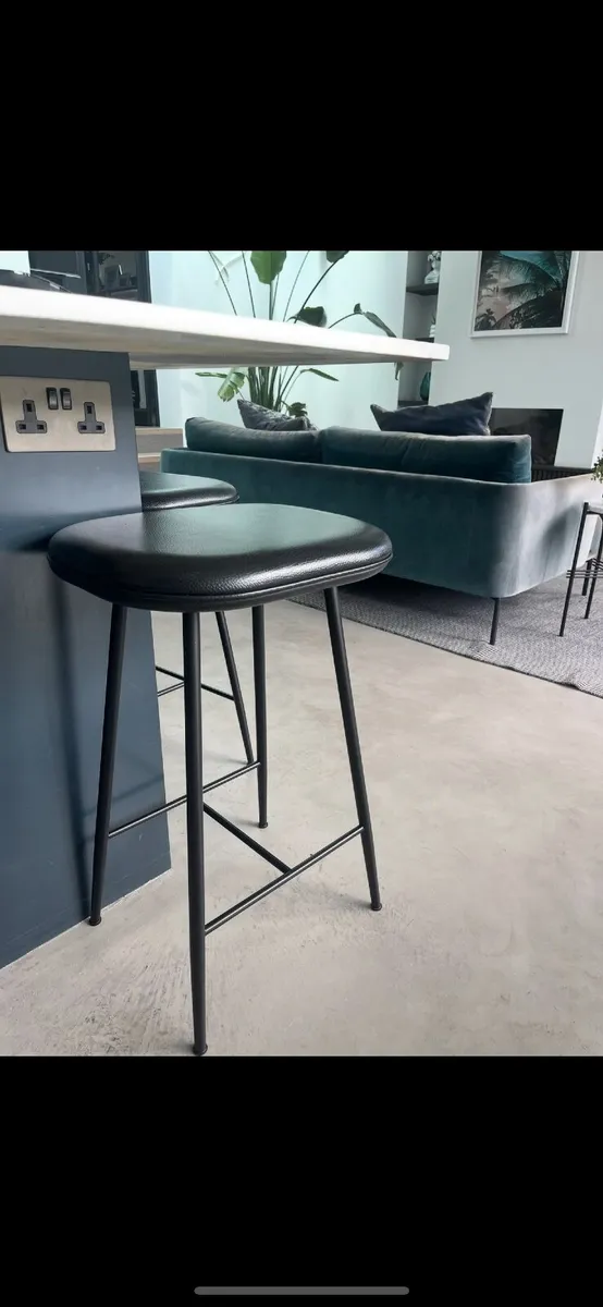 4 x Designer Kitchen Island  stools - Danish made - Image 3