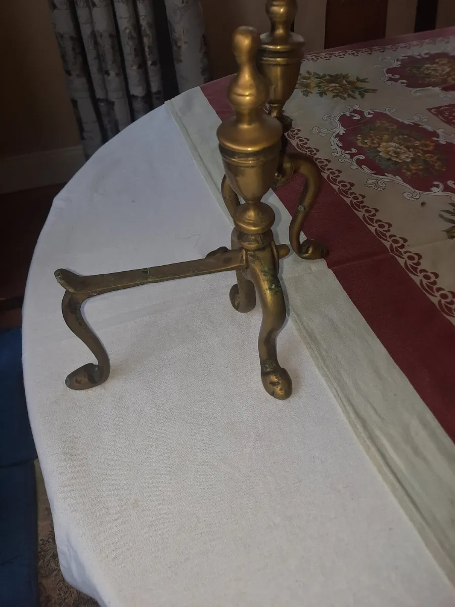 Antique fire dogs - Image 4