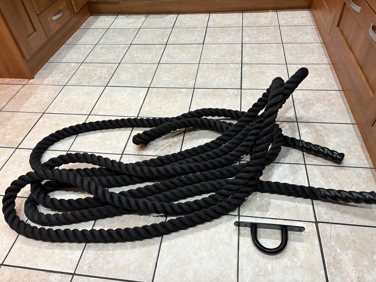 HEAVY 15 METRE (Approx 50 FT) BATTLE ROPE + ANCHOR - Image 3