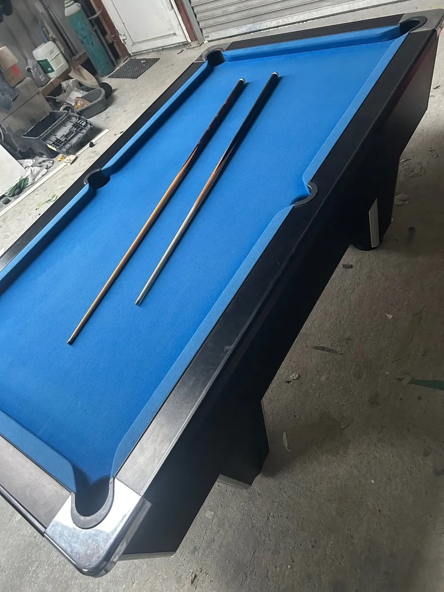 6x3 Slate bed Pool table - Image 1