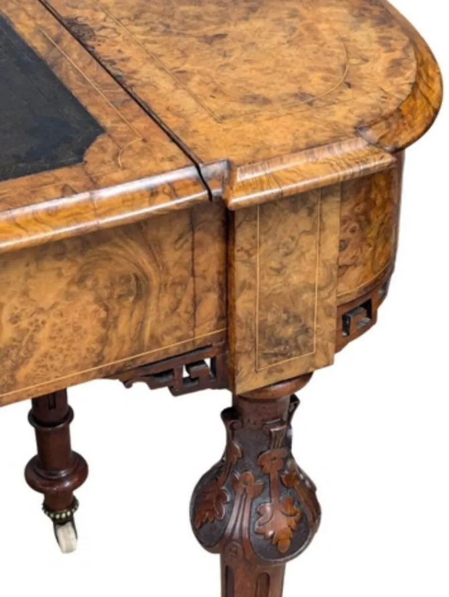 Victorian Walnut Desk - Image 2