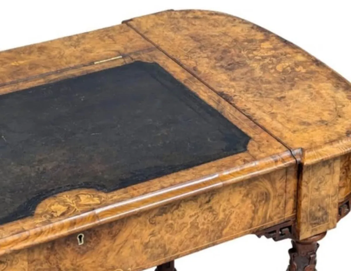 Victorian Walnut Desk - Image 4