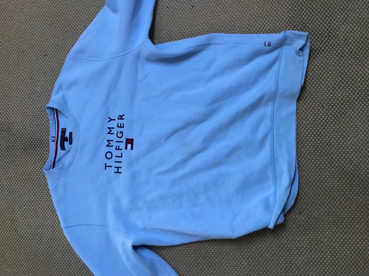 Light Blue Hilfiger Jumper - Image 1