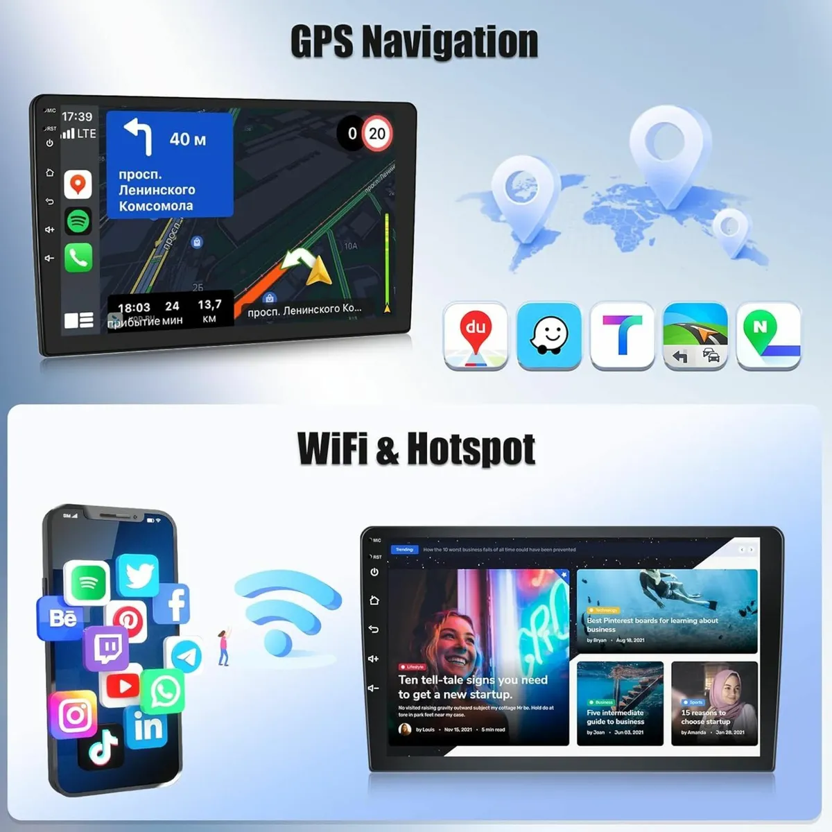 9" Car Android Stereo Radio Touch Screen Bluetooth - Image 2