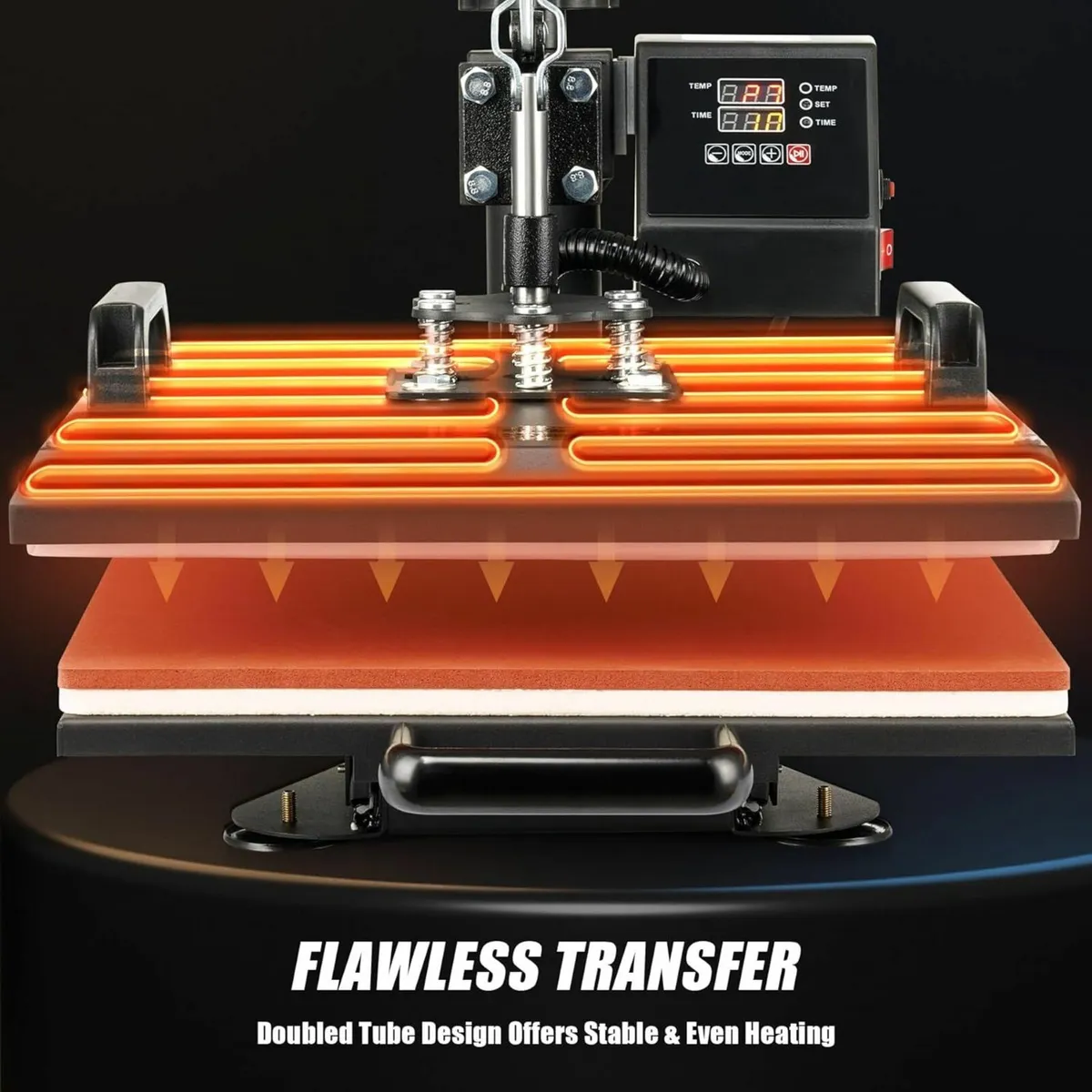 8-in-1 Multifunction Heat Press 38×38cm Swivel - Image 4