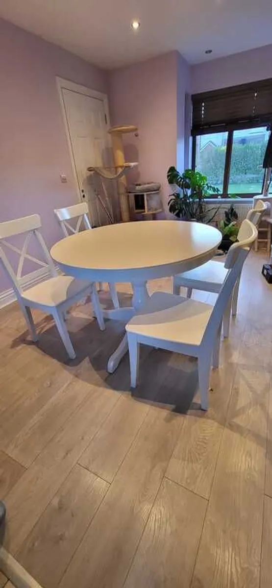 Rosentorp Extendable Dining Table and 4 Chairs - Image 1