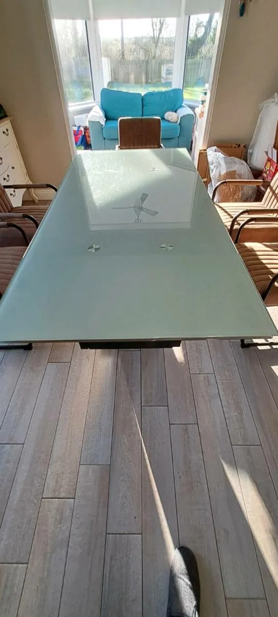 Tempered Glass Dining Table - Image 2