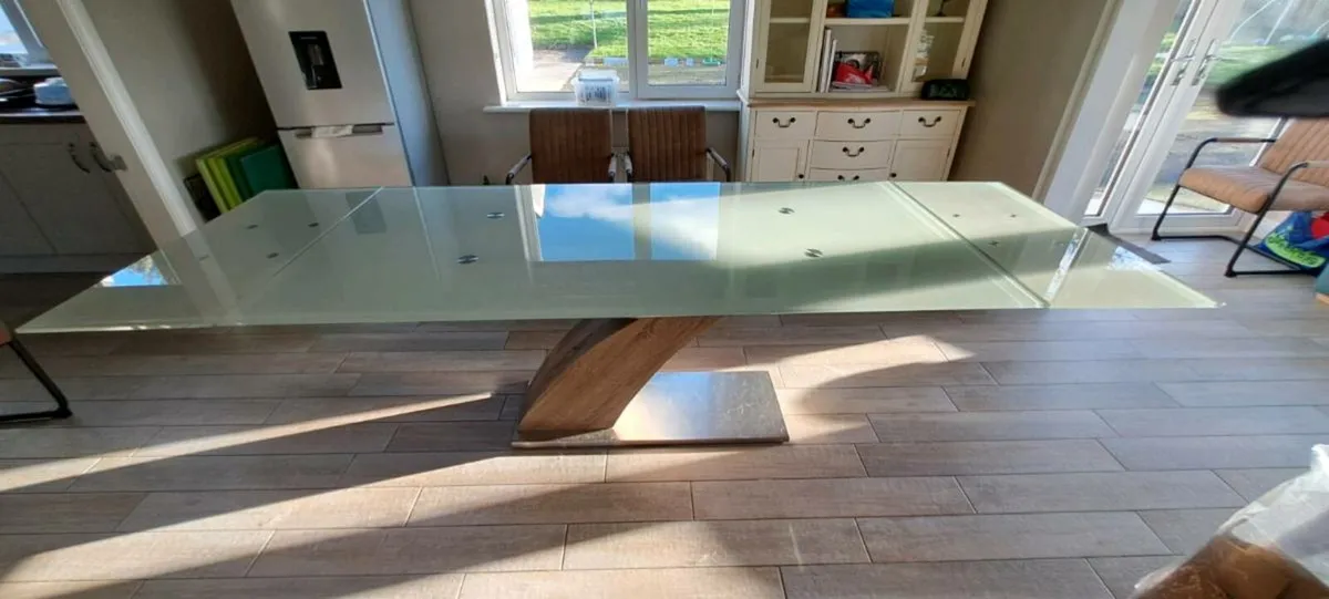 Tempered Glass Dining Table - Image 4
