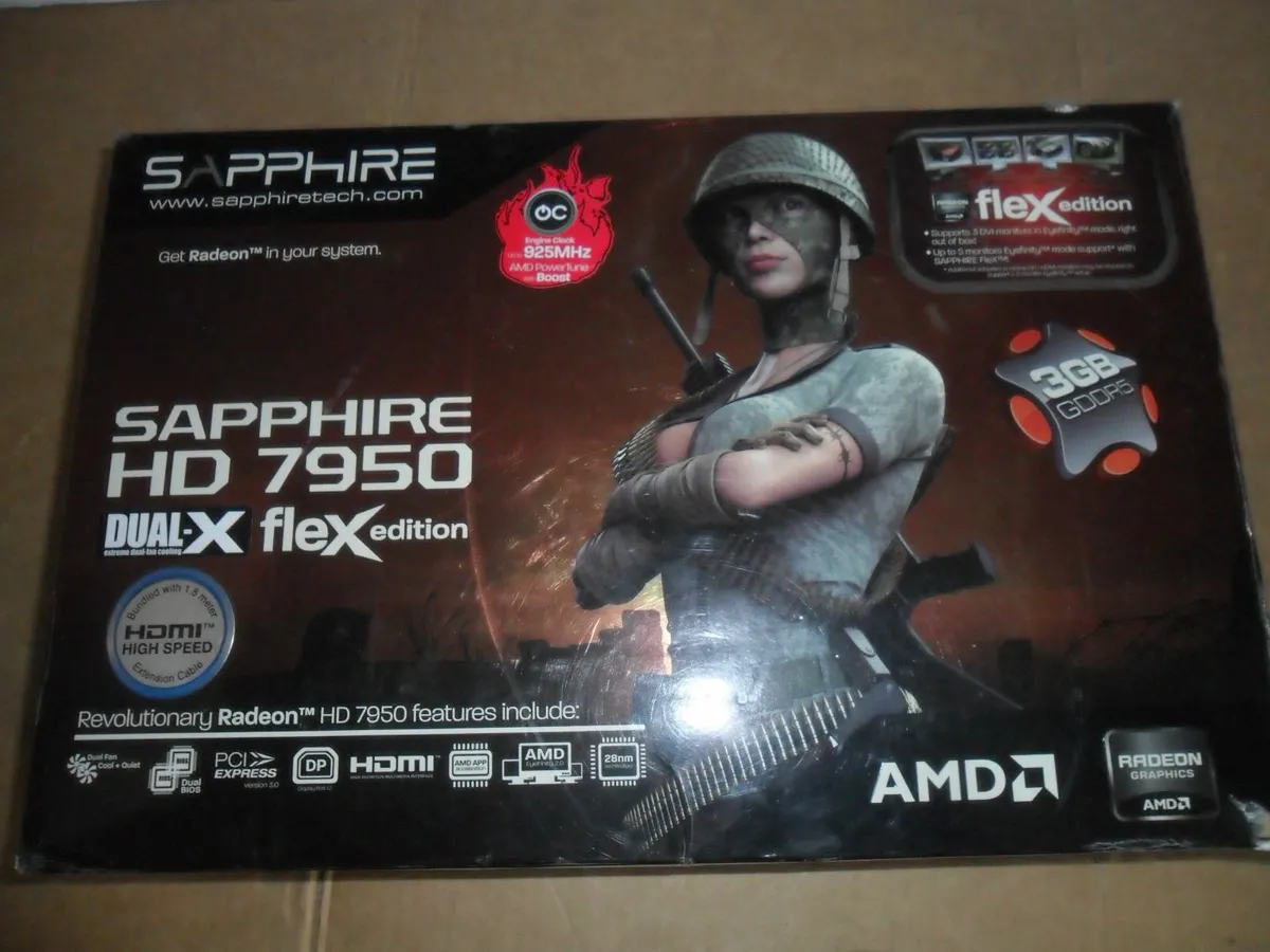 Sapphire hd 7950 3gb video card - Image 1