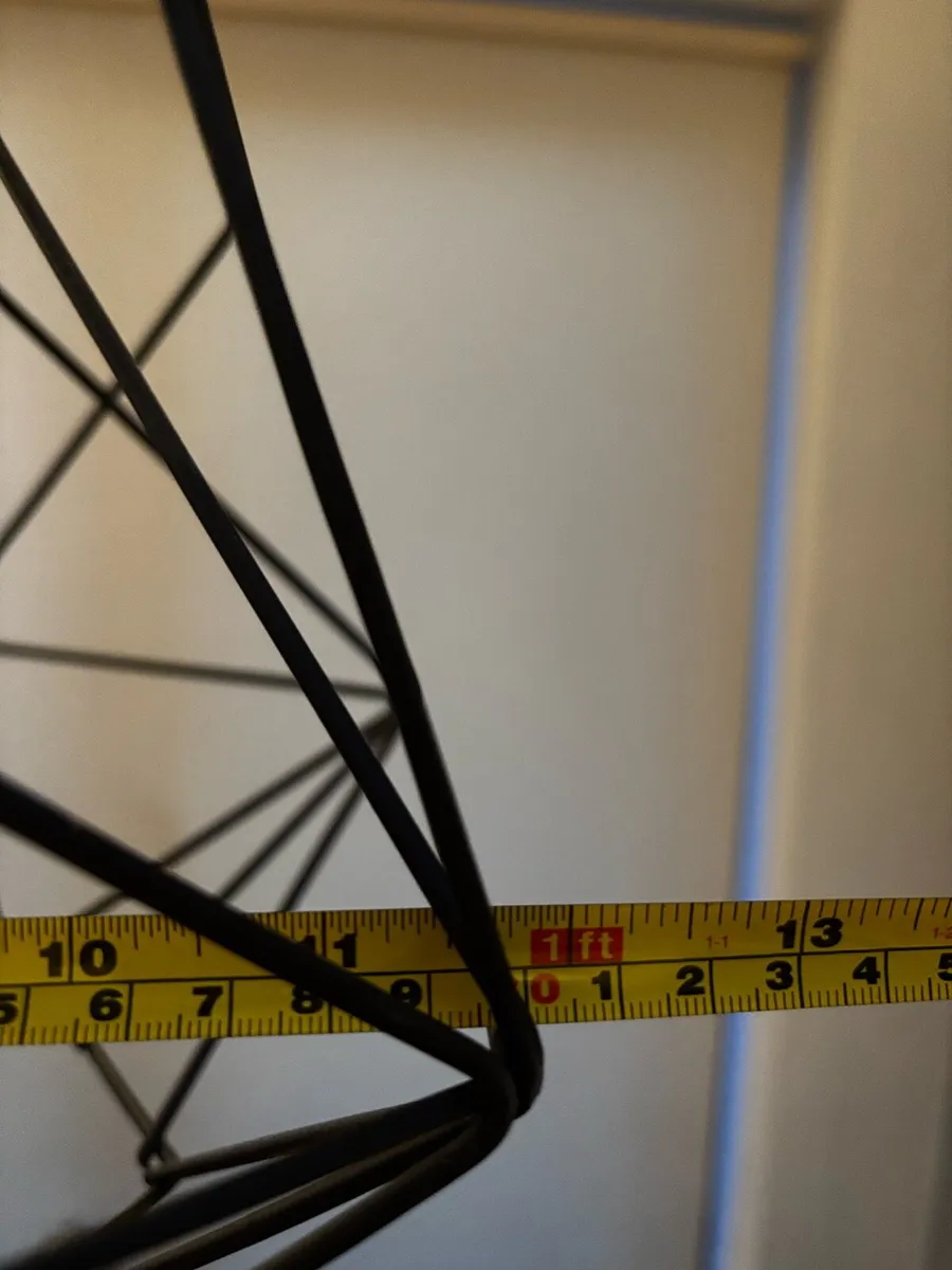 Pendant cage style black  pendant lights x 2 - Image 4