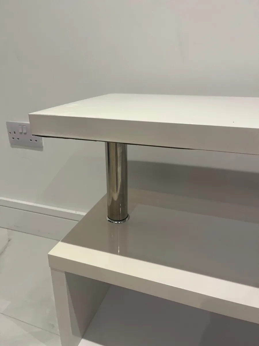 White TV Stand - Image 4