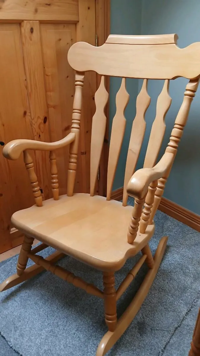 Solid Wood Rocking Chair - Image 2