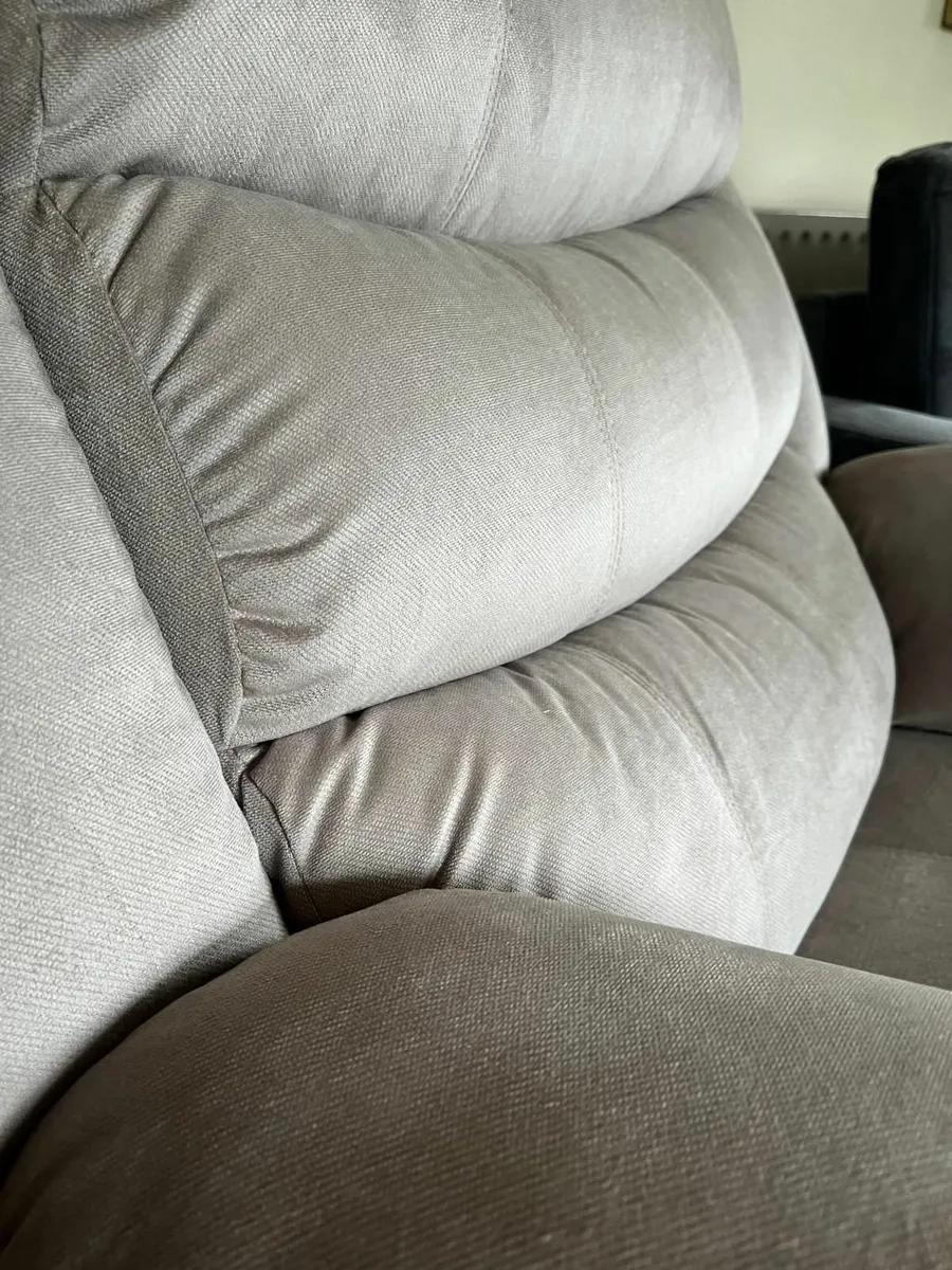 Single Chair Fabric Recliner Sofa Brown - Image 3