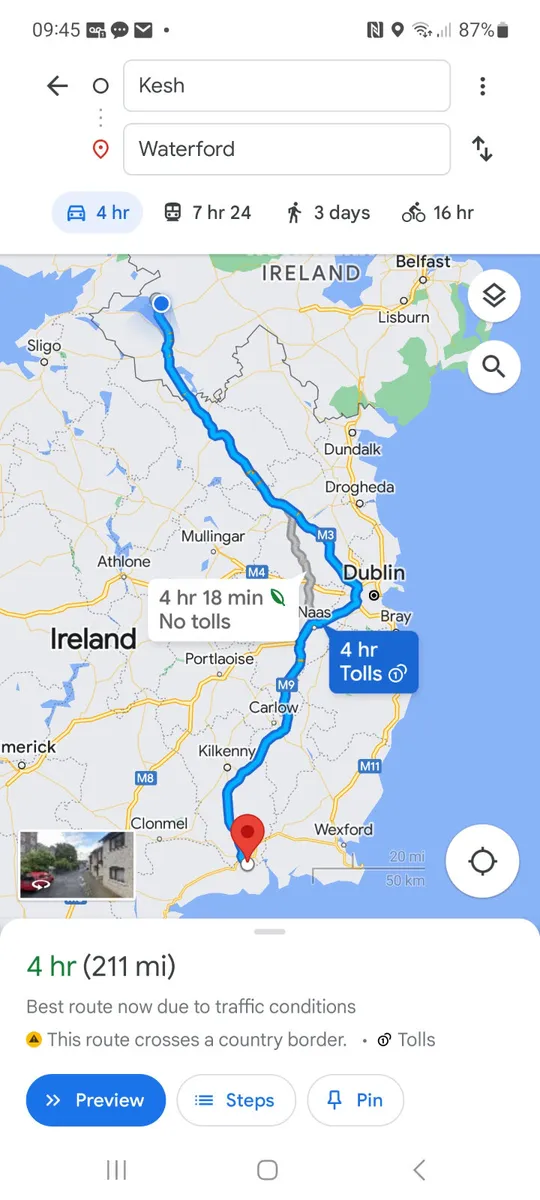 LORRY HAULAGE FROM KENNISKILLEN TO WATERFORD