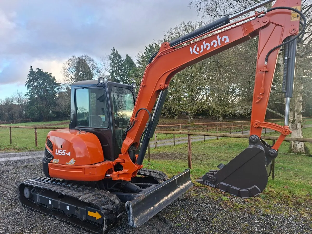 Kubota U55-4 Mini Digger Choice of Two - Image 3