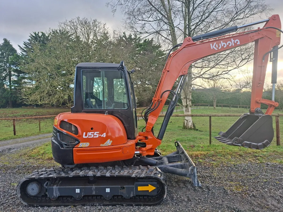 Kubota U55-4 Mini Digger Choice of Two - Image 4