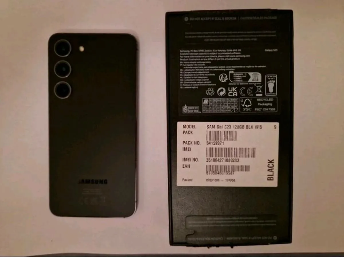 Samsung S23 - Phantom Black, Unlocked - Image 2