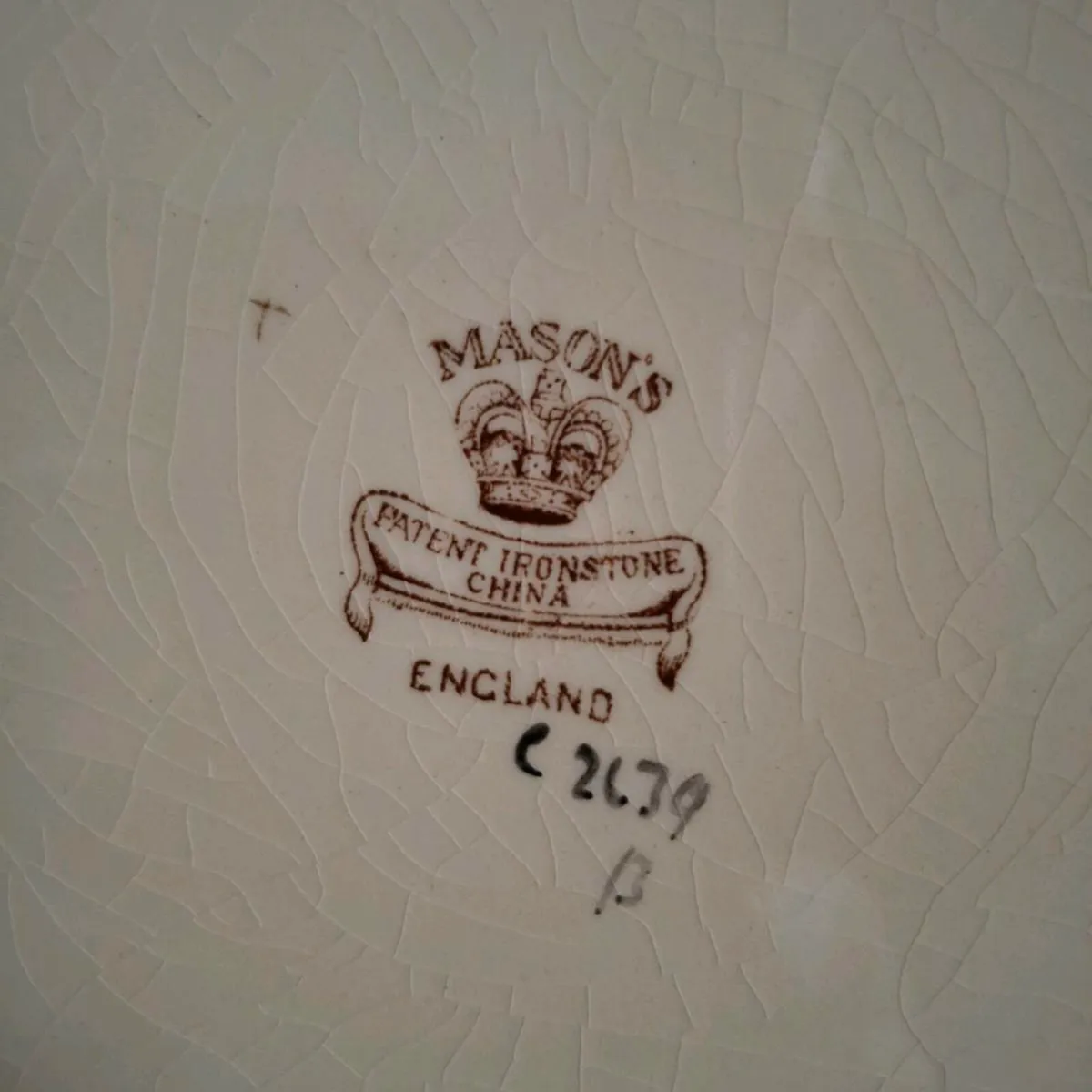 Masons "Green Bible" China Plate - Image 3