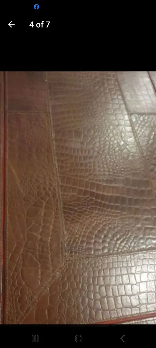 karl springer style crocodile coffee table - Image 4